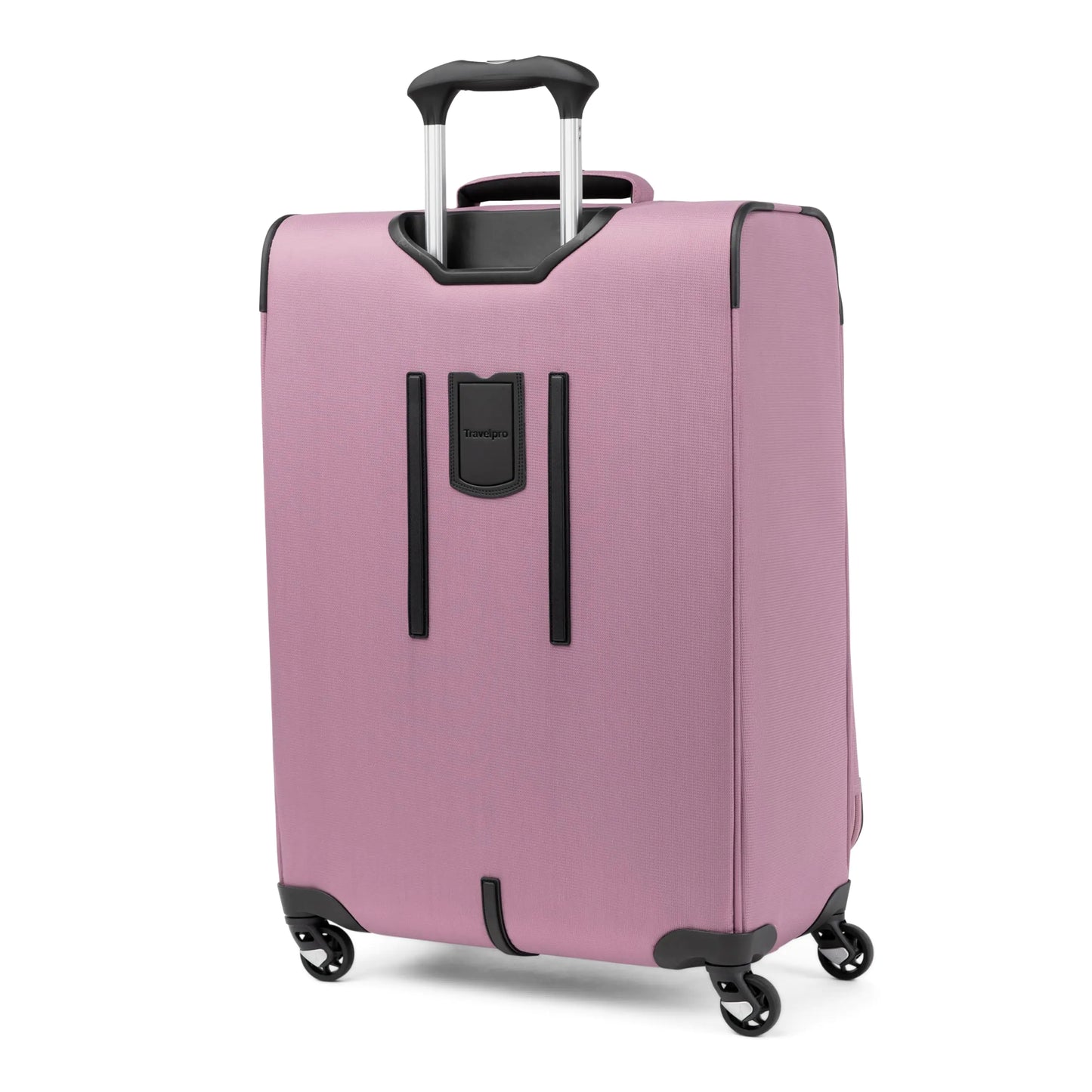 Travelpro Maxlite 5 Softside Expandable Checked Luggage with 4 Spinner Wheels, Lightweight Suitcase, Men and Women, Orchid Pink Purple, Checked Medium 25-Inch Checked-Medium 25-Inch