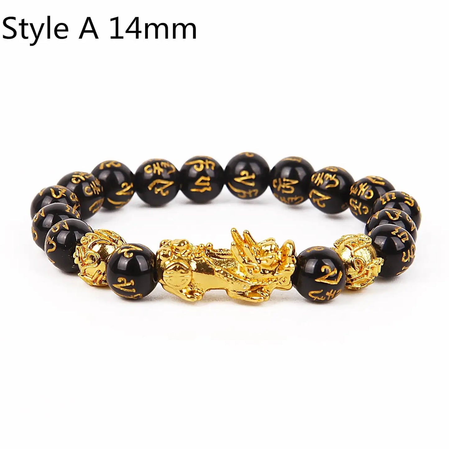 Feng Shui Wealth Bracelet  Black Beads