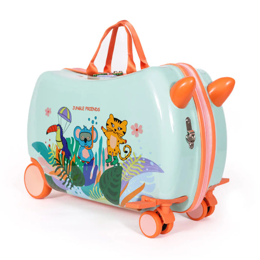 MILK&MOO Rideable Children's Suitcase Jungle Friends