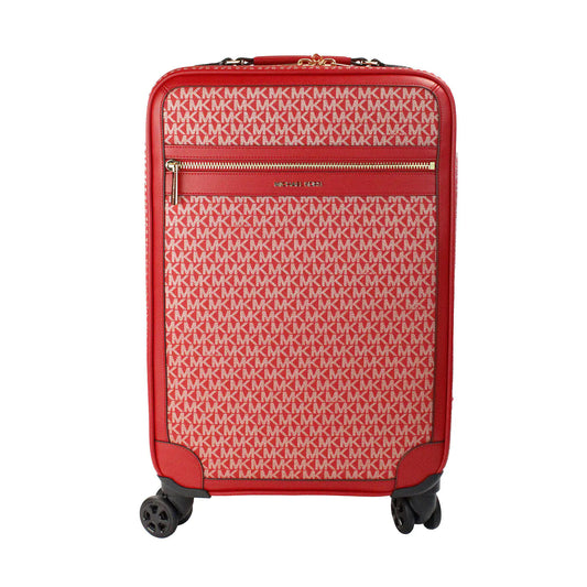 Michael Kors Travel Small Red Trolley Rolling Suitcase